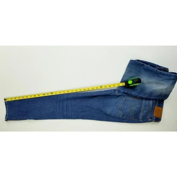 Levi's 26X28 Women's 721 High Rise Skinny Ankle Zip Blue Denim Premium Jeans - Picture 5 of 15